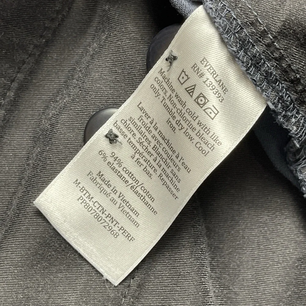 Everlane Pants Mens 30x28 (Actual 29x26.5) Blue Uniform Slim Fit Minimalist Work